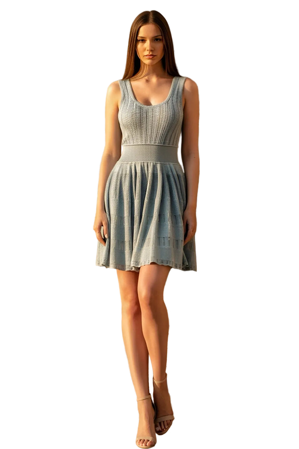 Pastel Blue Mini Dress product image