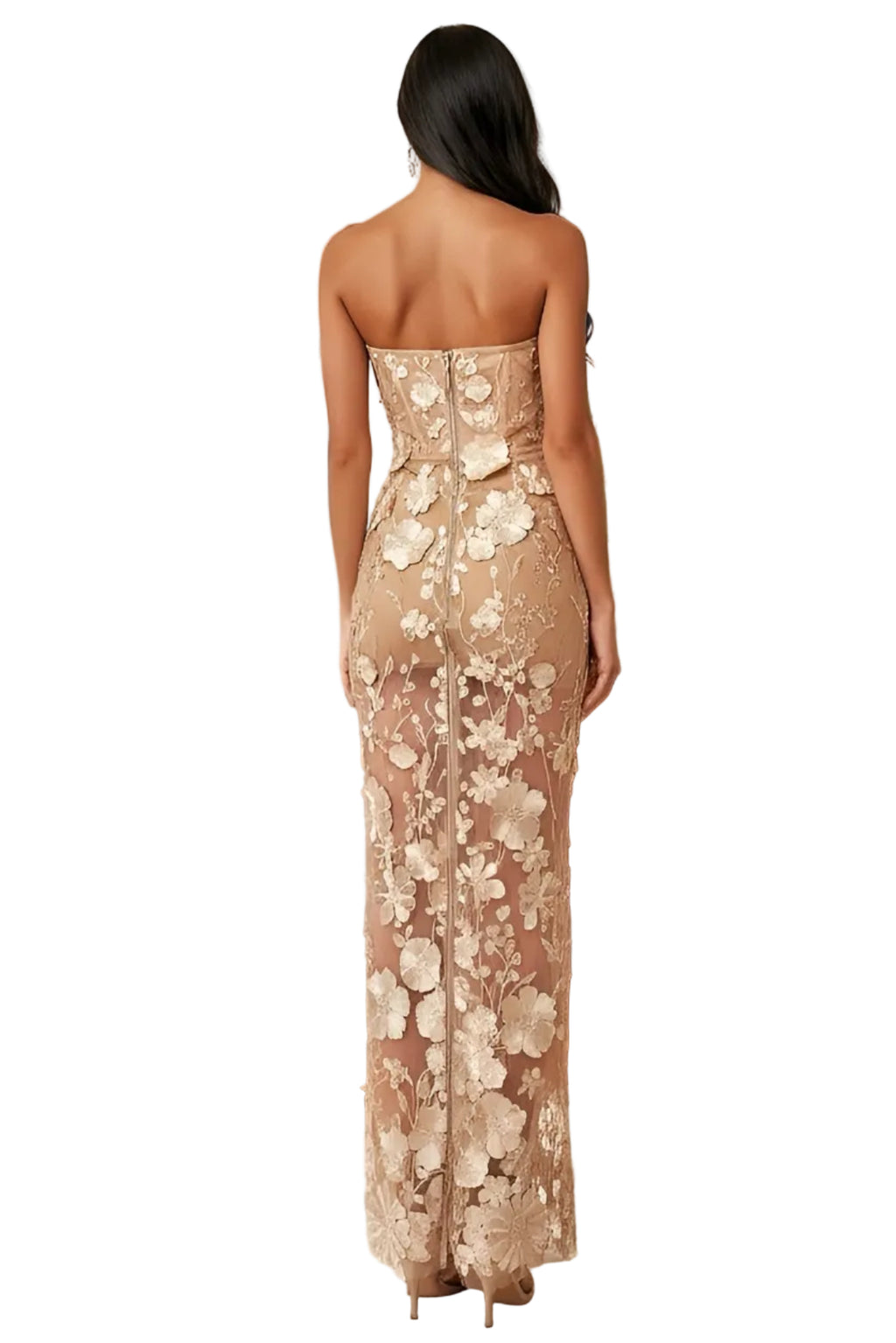 Gold Tube Maxi Dress product image