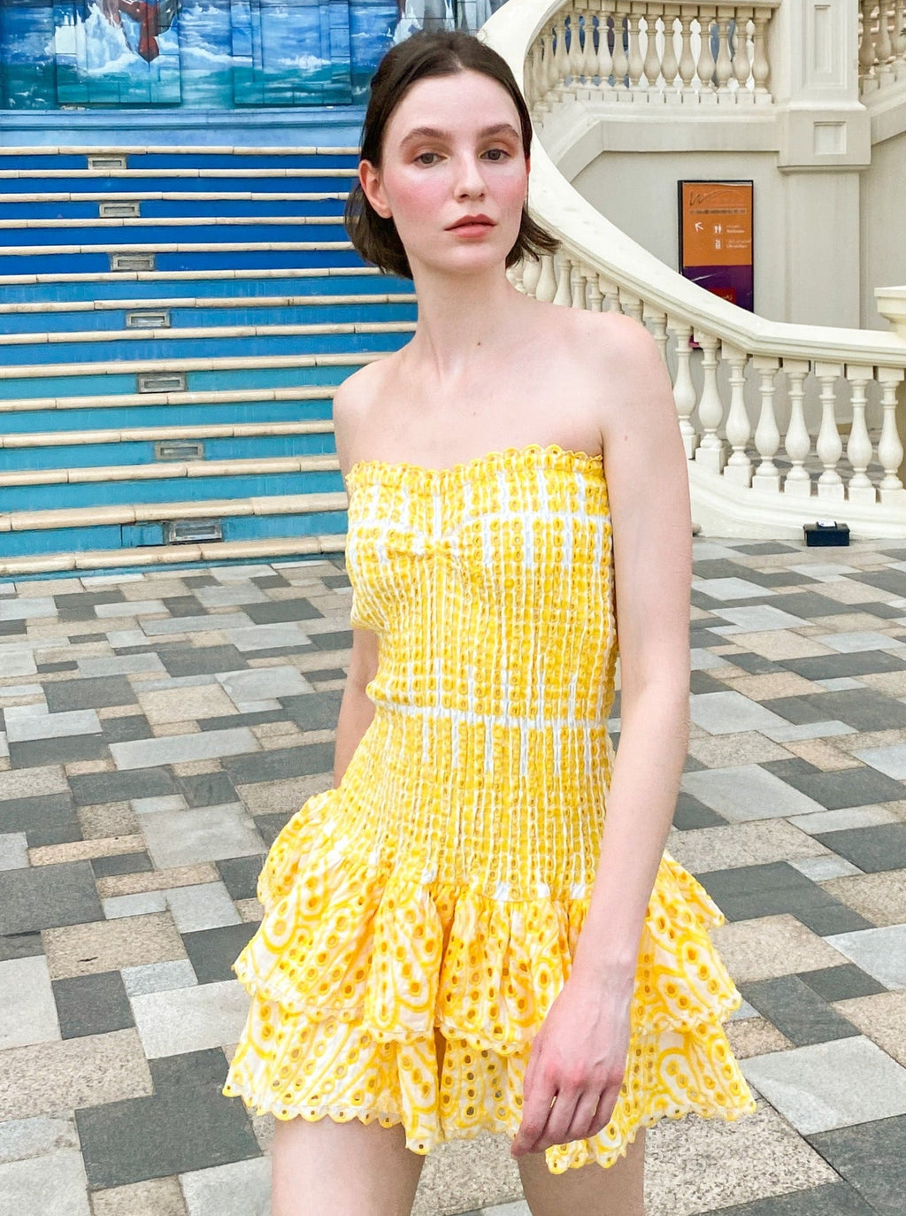 Yellow Mini Dress