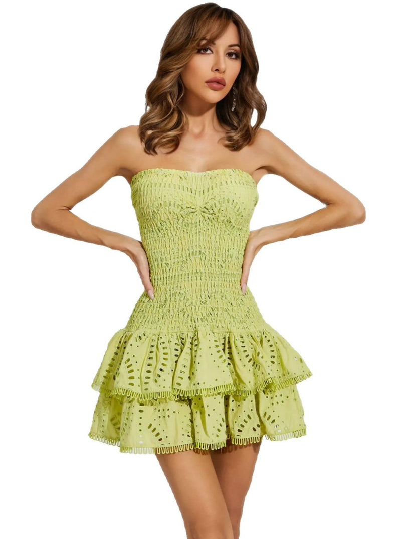 Green Tube Mini Dress