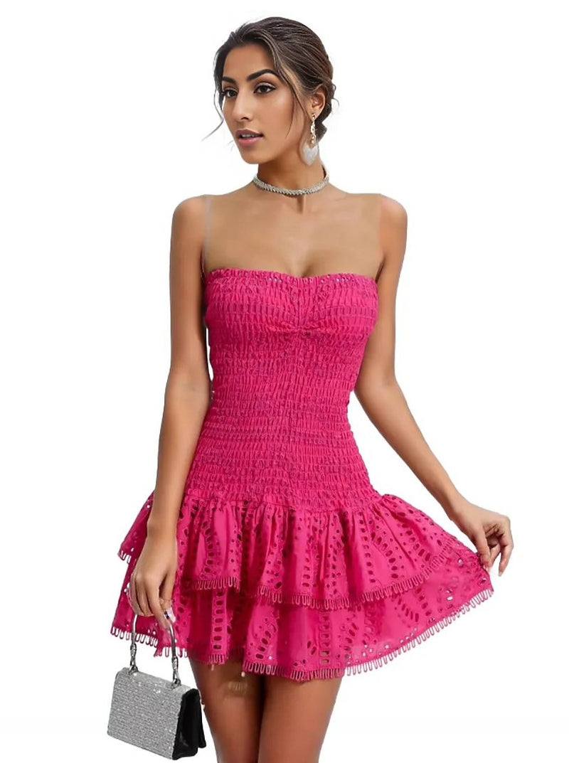 Hot Pink Tube Dress - Stylish and Trendy pinksalt Hot Pink Tube Dress - Stylish and Trendy pinksalt