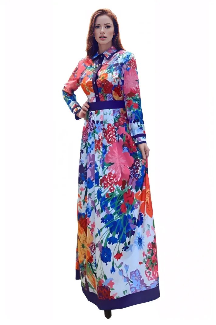 Multicolored maxi dress