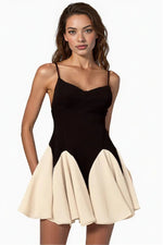 Black and Ivory Mini Dress