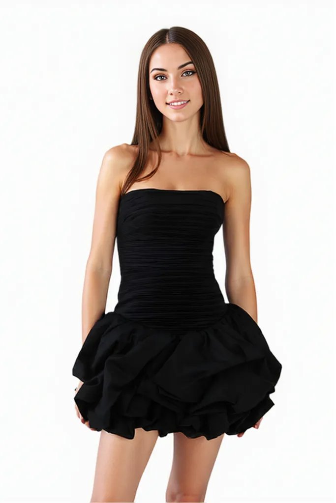 Stylish Black Tube Mini Dress for Any Occasion – pinksalt