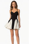 Black and Ivory Mini Dress