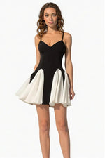 Black and Ivory Mini Dress