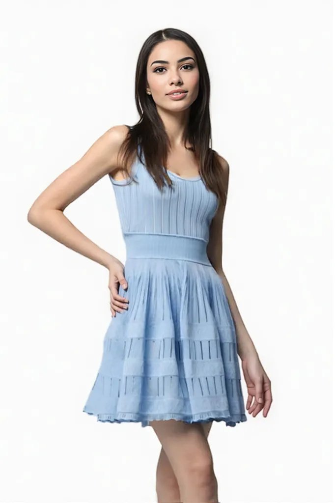 Pastel Blue Mini Dress