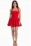 Red Halter Mini Dress