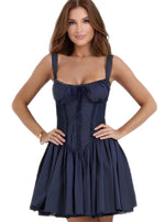 Navy Blue Mini Dress