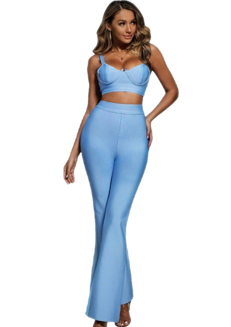 Light Blue Crop and Pants