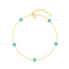 Turquoise Yellow Gold Bracelet