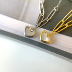 Heart Enamel Pendant