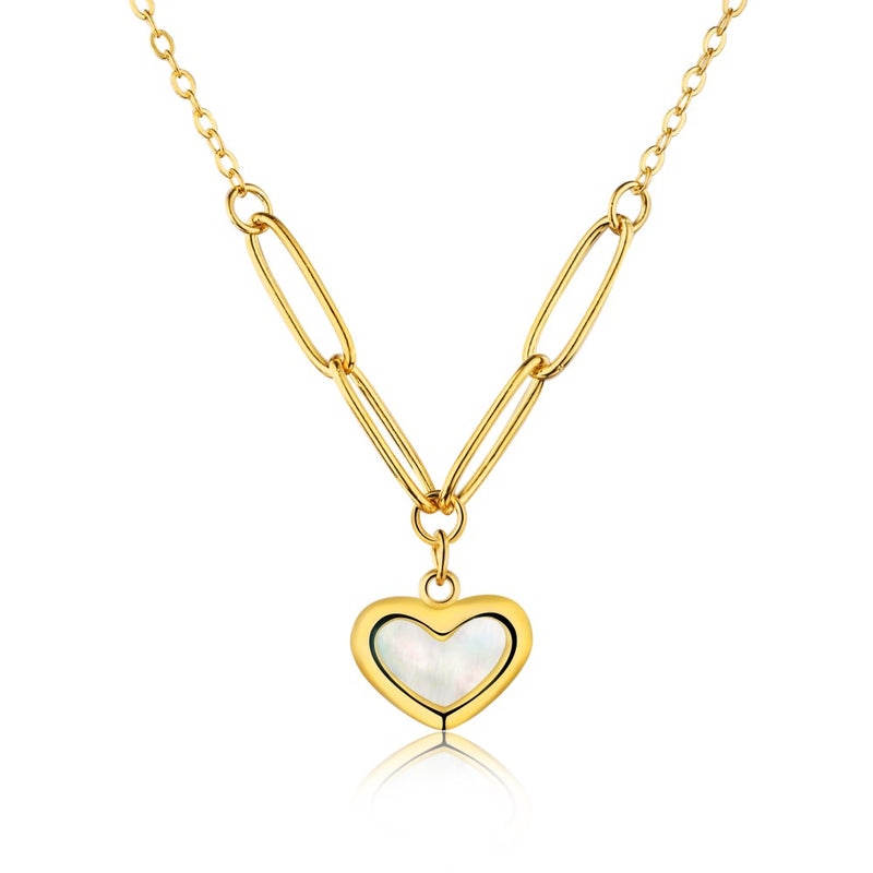 Heart Enamel Pendant