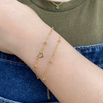 Heart and Bead Bracelet