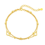 Heart and Bead Bracelet