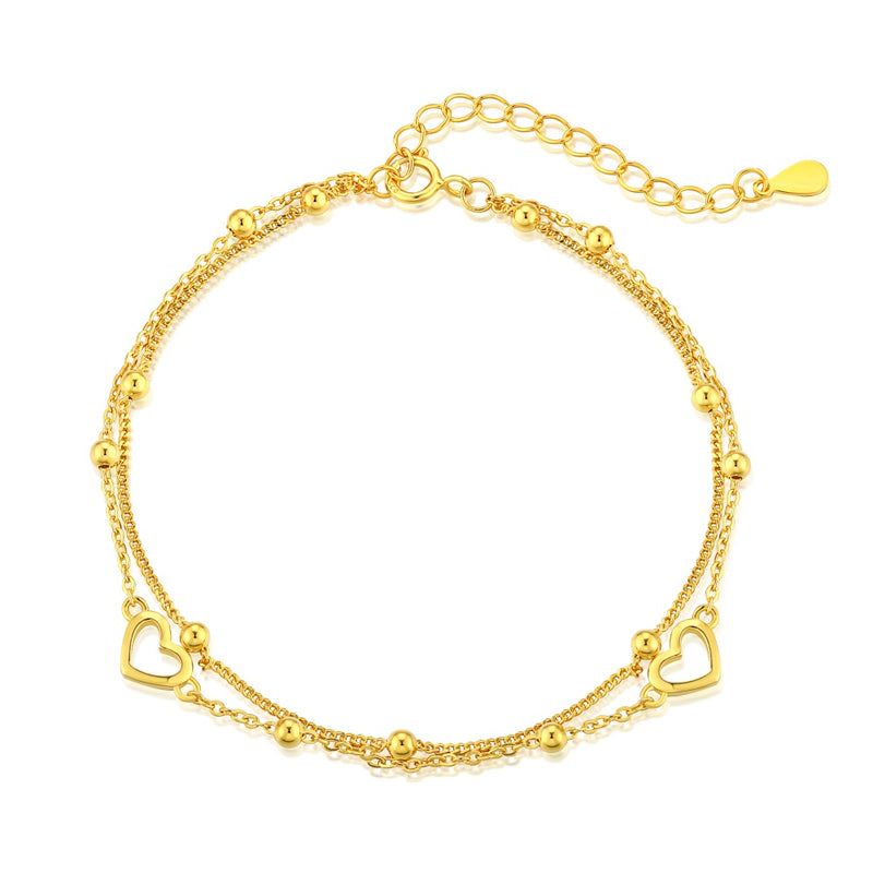 Heart and Bead Bracelet