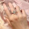 Pear Cut Chevron Ring
