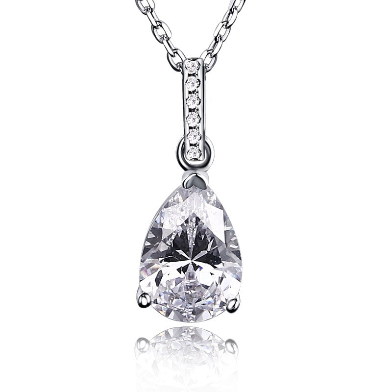 Silver Pear Pendant