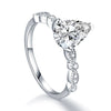 Silver Mini Pear Ring