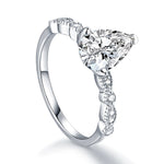 Silver Mini Pear Ring