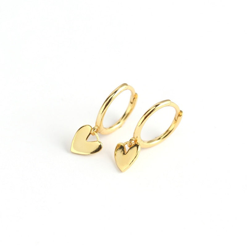 Hanging Heart Earrings