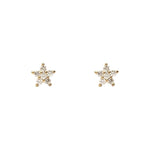 Star Studs Yellow Gold