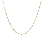 yellow gold beaded chain